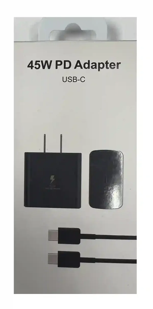 Samsung Style 45W Type C Fast Charger Power Adapter with USB C Cable SAMSUNG STYLE CABLE 45W BRICK copy